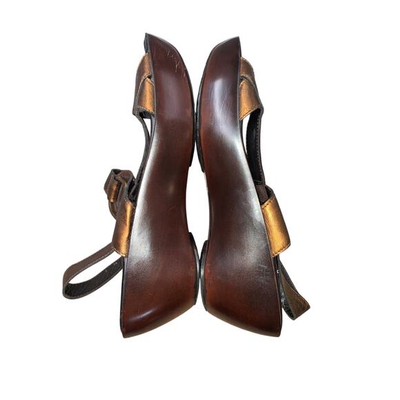 DONALD J PLINER Bronze Leather Cyra Strappy Sandals Shoes Size 9M Made in Italy - Picture 5 of 8